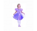 Dětský kostým na karneval Nachová princezna, 120-130cm
