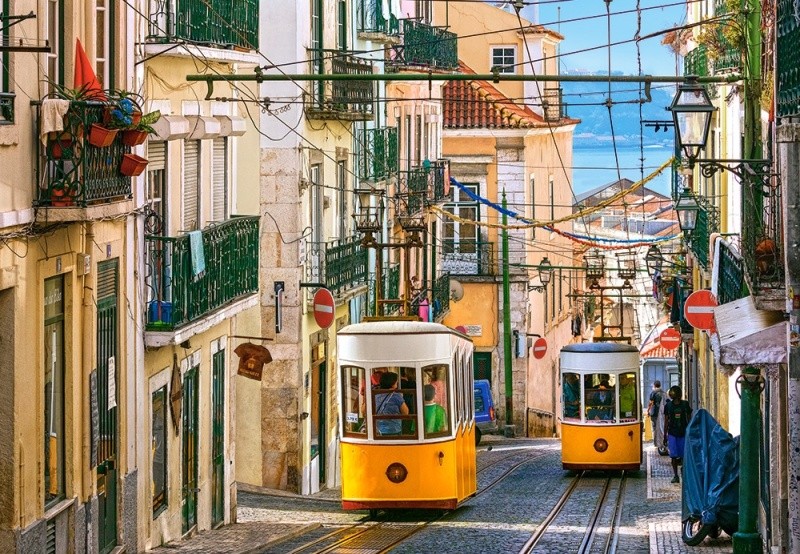 Castorland puzzle 1000 dílků - Lisabonská tramvaj