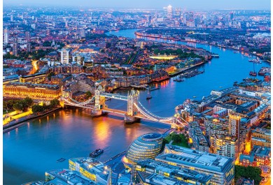 Castorland puzzle 1000 dílků - Letecký pohled na Londýn