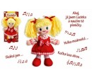 Hadrová panenka Lucinka zpívající česky, 30 cm