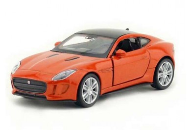 Welly Jaguar F-Type Coupe Oranžový 1:34-39