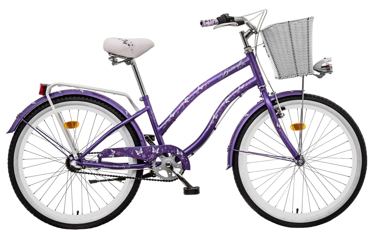 LIBERTY Dětské jízdní kolo BUTTERFLY 1spd 24" 2020 fialové