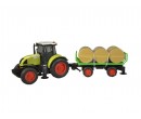 Traktor na setrvačník a vlečka na balíky sena, 38 cm