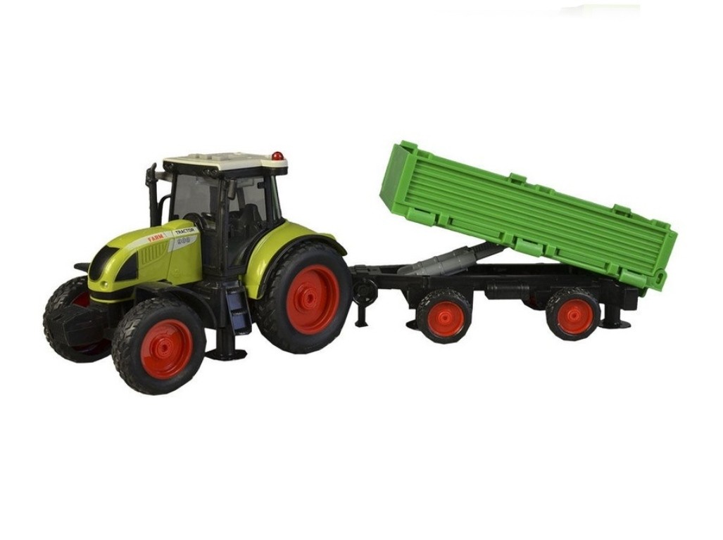 Traktor na setrvačník s výklopnou vlečkou, 38 cm