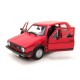 Bburago VW Golf MK1 1974 červený 1:24