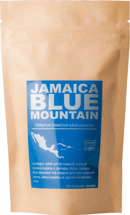 Jamaica Blue Mountain Arabika 50g, Zrnková