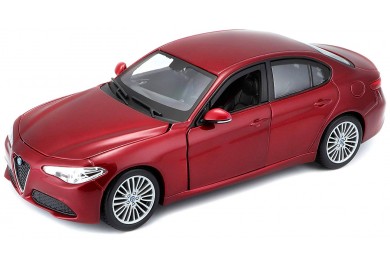 Bburago Alfa Romeo Giulia (2016) Červená 1:24