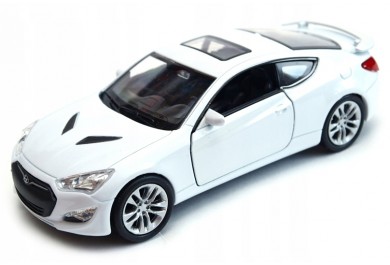 Welly Hyundai Genesis II Coupe, bílé 1:34-39