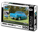 Puzzle č. 07, Škoda 1000 MB (1966) pravostranné řízení 500 dílků
