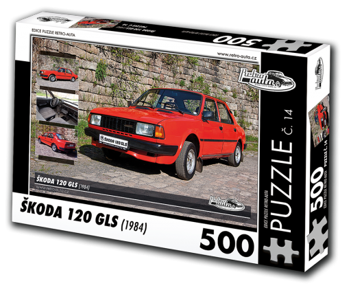 Puzzle č. 14, Škoda 120 GLS (1984) 500 dílků
