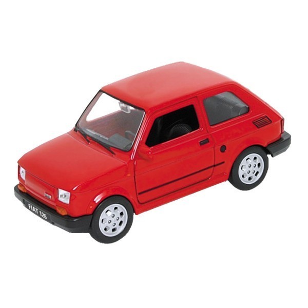 Welly Fiat 126, Červený 13439 AAA Hračkárna