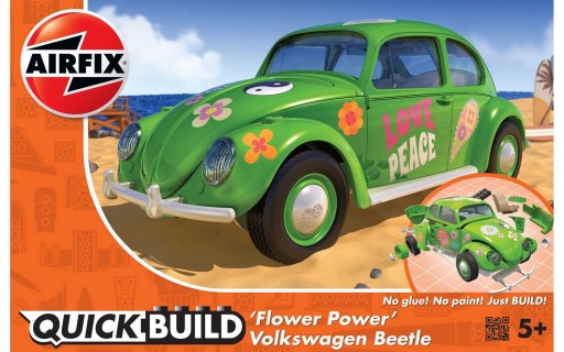 Airfix Quick Bulid J6031 Volkswagen Beetle Flower Power