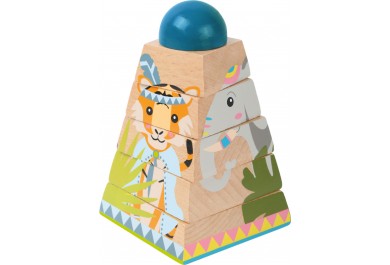 Legler, dřevěné puzzle Zvířata z džungle