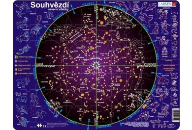 Larsen, deskové puzzle 70 dílků - Souhvězdí severní oblohy