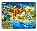 Larsen Deskové puzzle Dinosauři 57 dílků, 36x28x0,4 cm