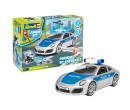 Revell Junior Kit 00818 Porsche 911 Police, Stříbrné 1:20