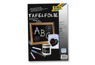 Samolepící černá tabulová fólie, 5 listů 23x33cm