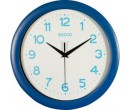 Secco Modré nástěnné hodiny, Průměr 28 cm