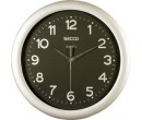 Secco Stříbrné nástěnné hodiny, Průměr 28 cm