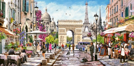 Castorland puzzle 4000 dílků - Pamětihodnosti Paříže
