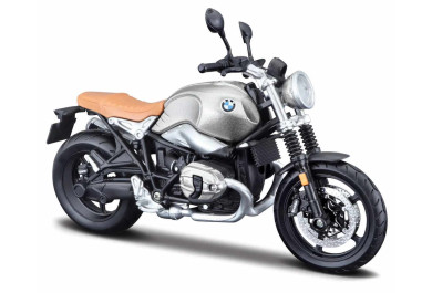 Maisto Motorka BMW R nineT Scrambler, Stříbrná 1:12