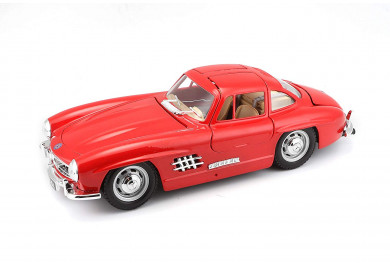 Bburago Mercedes Benz 300SL 1954 červený 1:24