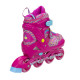 Nils Extreme NJ 4613 A roztahovací kolečkové brusle vel. 38-41 růžové