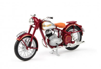 Jawa 250 Pérák Standard (1948) Tmavě červená 1:18