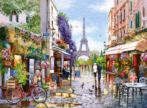 Castorland puzzle 3000 dílků - Květinová Paříž