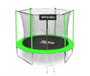 Spokey JUMPER II Trampolína černo-zelená, průměr 305 cm