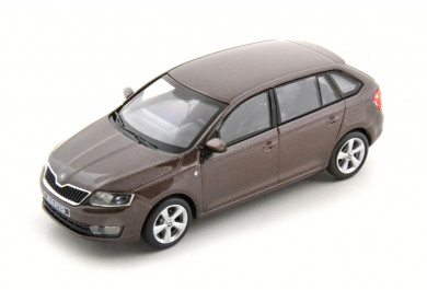 Škoda Rapid Spaceback (2013) Hnědá Topaz Metalíza 1:43