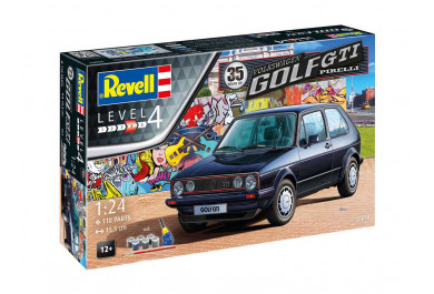 Revell Gift auto 05694, 35 Years VW Golf 1 GTi Pirelli (1:24)