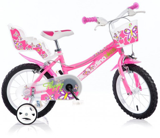 Dino Bikes Dětské kolo Flappy 14" růžové