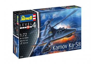 Revell ModelSet vrtulník 63889 Kamov Ka-58 Stealth (1:72)