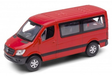 Welly Mercedes Benz Sprinter Traveliner, červený 1:34-39