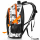 HASBRO BRONCO školní sportovní batoh, zn. NERF, černo-oranžový