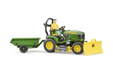 Bruder 62104 BWORLD Zahradní traktor John Deere X949 s figurkou