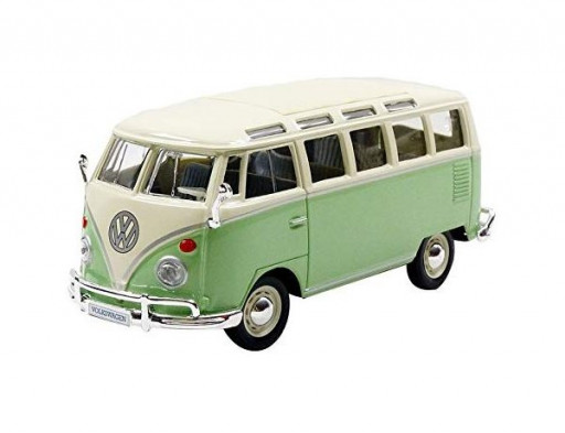 Maisto Volkswagen Van Samba, Zeleno-krémový 1:24