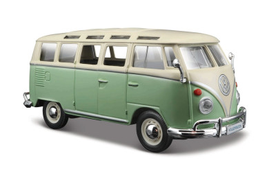 Maisto Volkswagen Van Samba, Zeleno-krémový 1:25