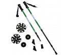 Acra Trekingové hole Nordic Walking, ANTISHOCK LTH130P, Zelené