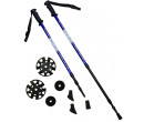 Acra Trekingové hole Nordic Walking, ANTISHOCK LTH130P, Modré