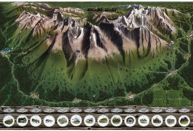 Giftio Stírací mapa Vysoké Tatry Deluxe XL, Letní edice