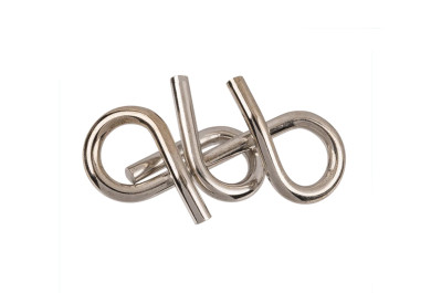 Kovový hlavolam egyptské hole v retro krabičce