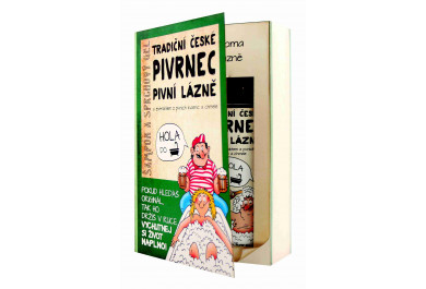 Kosmetická sada kniha Pivrnec, gel 200 ml a šampon 200 ml