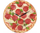 Nástěné skleněné hodiny - Pizza