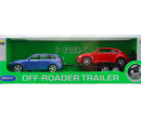 Welly Trailer set Volvo XC 90 a Volkswagen The Beetle 