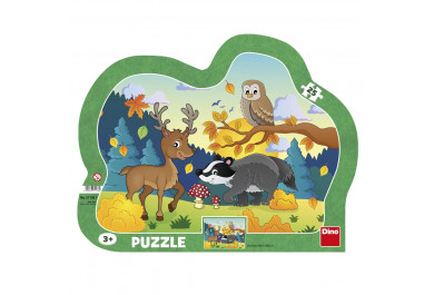 Dino Lesní zvířátka 25 kontura Puzzle