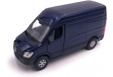 Welly Mercedes Benz Sprinter Panel Van, modrý 1:34-39