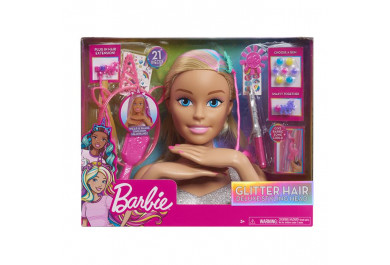 Barbie Deluxe velká česací hlava 30 cm