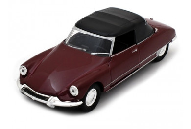 Welly Citroen DS 19 hard top, Burgundy 1:36